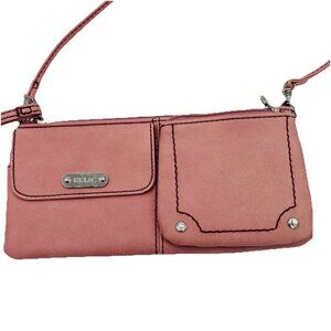 RELIC by Fossil Mini Purse Crossbody Pink Faux Leather Convertible Wristlet Bag